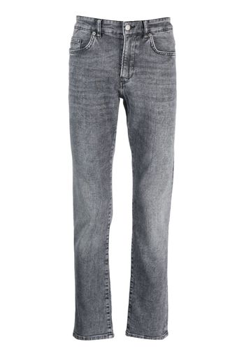 BOSS stonewashed-effect slim-cut jeans - Grigio