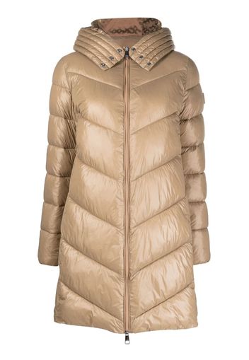 BOSS funnel-neck quilted raincoat - Toni neutri