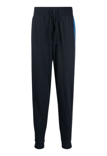 BOSS Authentic logo-tape track pants - Blu