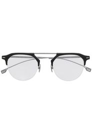 two-tone round-frame glasses