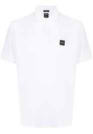 BOSS logo-print polo shirt - Bianco