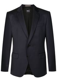 BOSS single-breasted fitted blazer - Blu