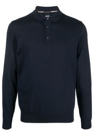 BOSS Polo a maniche lunghe - Blu