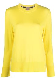 BOSS logo-embroidered cotton-blend jumper - Giallo