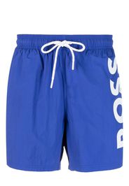BOSS Octopus logo-print swim shorts - Blu