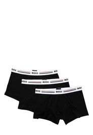 BOSS logo-waistband boxers (set of three) - Nero