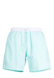 BOSS Starfish logo-print swim shorts - Blu