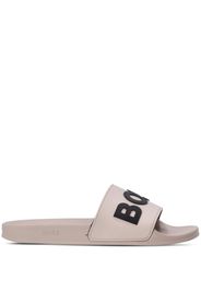 BOSS logo-debossed moulded-footbed slides - Toni neutri