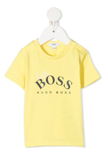 BOSS Kidswear logo-print short-sleeved T-shirt - Giallo