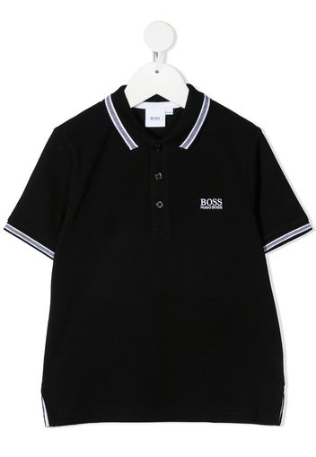 BOSS Kidswear Polo con ricamo - Nero