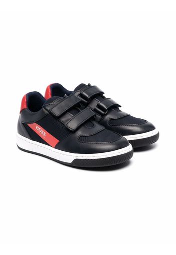 BOSS Kidswear touch-strap low-top sneakers - Nero