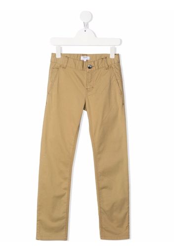 BOSS Kidswear mid-rise straight trousers - Toni neutri