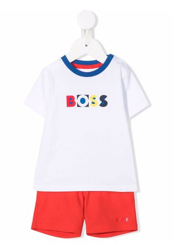 BOSS Kidswear Set due pezzi con stampa - Rosso