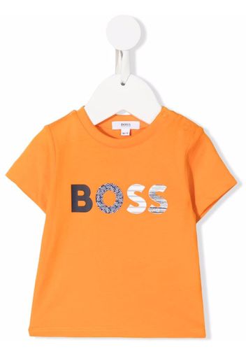 BOSS Kidswear T-shirt con stampa - Arancione