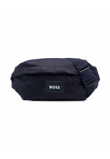 BOSS Kidswear Marsupio con logo - Blu