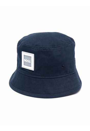 BOSS Kidswear Cappello bucket con logo - Blu