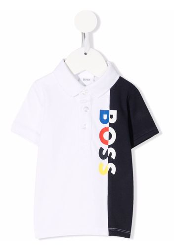 BOSS Kidswear Polo con stampa - Bianco