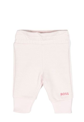 BOSS Kidswear embroidered-logo joggers - Rosa