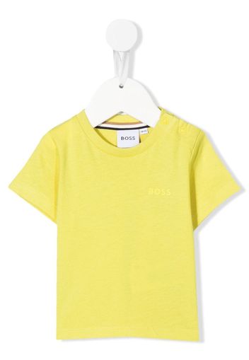 BOSS Kidswear logo-print short-sleeved T-shirt - Giallo