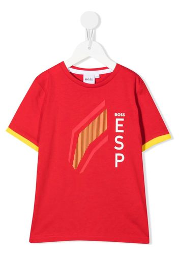 BOSS Kidswear T-shirt Spain con stampa - Rosso