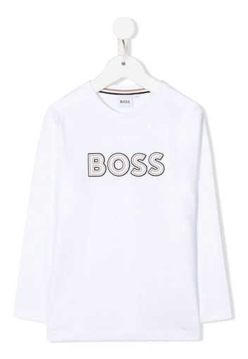 BOSS Kidswear long sleeve T-shirt - Bianco