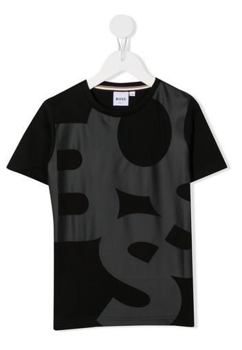 BOSS Kidswear geometric-print cotton T-Shirt - Nero