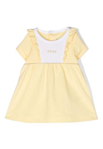 BOSS Kidswear Abito con stampa - Giallo