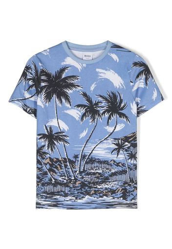 BOSS Kidswear T-shirt con stampa grafica - Blu