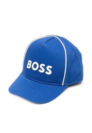 BOSS Kidswear logo-print baseball cap - Blu