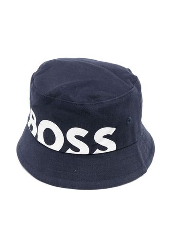 BOSS Kidswear Cappello bucket con stampa - Blu