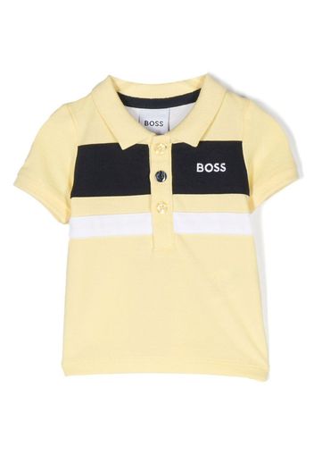 BOSS Kidswear Polo a maniche corte con stampa - Giallo