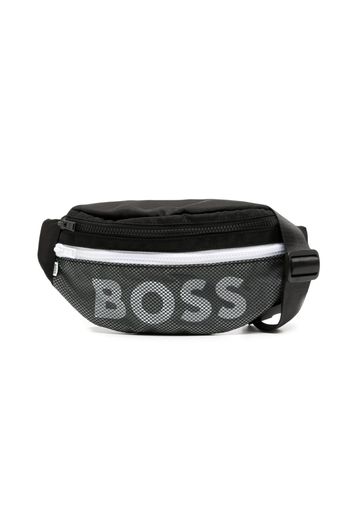 BOSS Kidswear logo-print belt bag - Nero
