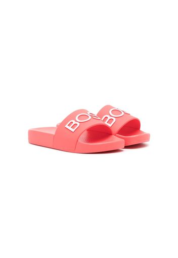 BOSS Kidswear Sandali slides con stampa - Rosa