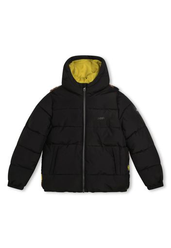 BOSS Kidswear camouflage-pattern padded jacket - Nero