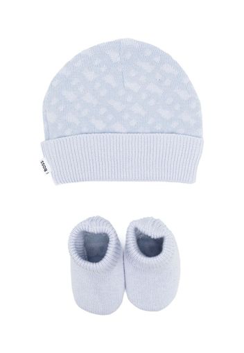 BOSS Kidswear Set slippers e cappello - Blu