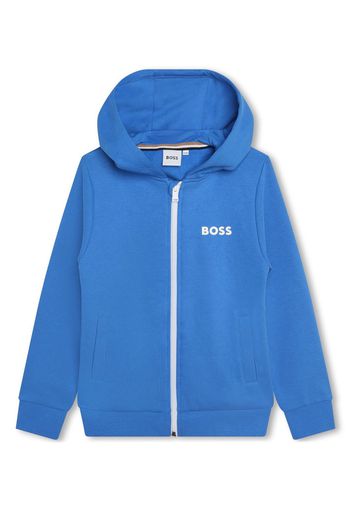 BOSS Kidswear Cardigan con cappuccio - Blu