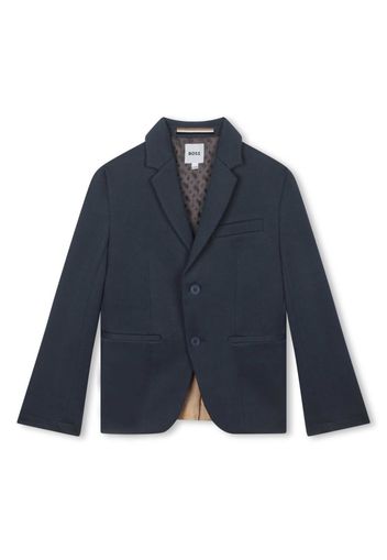 BOSS Kidswear Blazer monopetto con revers a lancia - Blu