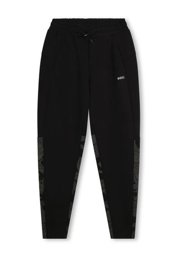 BOSS Kidswear Pantaloni sportivi con stampa - Nero