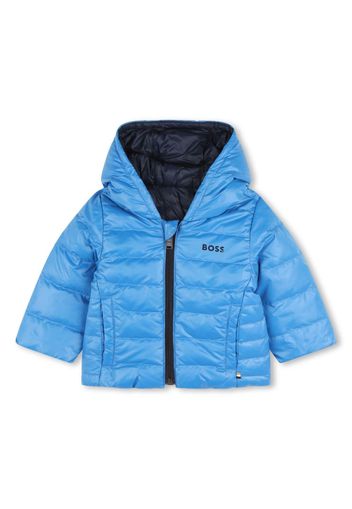 BOSS Kidswear reversible puffer jacket - Blu