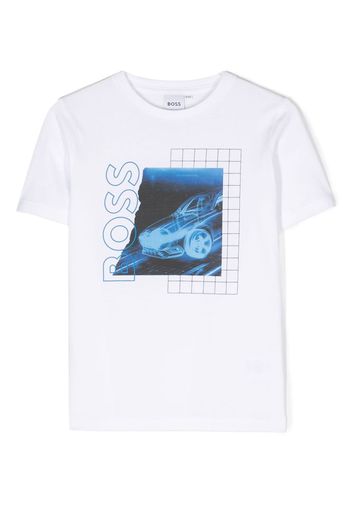 BOSS Kidswear T-shirt con stampa - Bianco