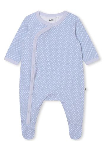 BOSS Kidswear graphic-print cotton pyjama - Blu