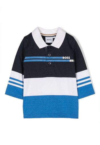 BOSS Kidswear Polo con stampa - Blu