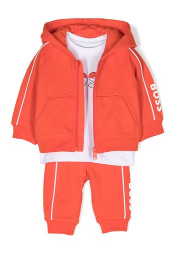 BOSS Kidswear Tuta sportiva con stampa - Rosso