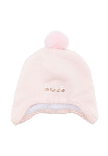 BOSS Kidswear Berretto con pompon - Rosa