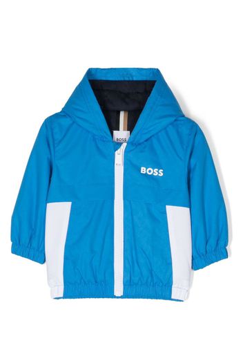 BOSS Kidswear Giacca a vento con stampa - Blu