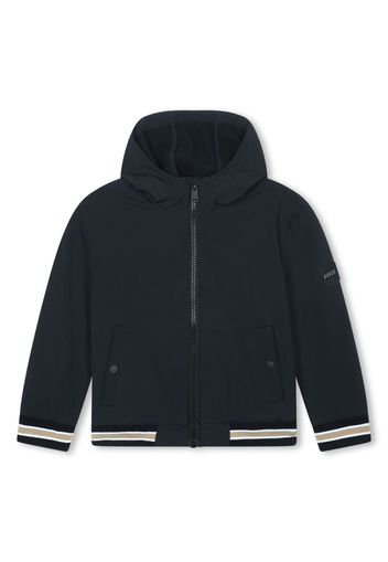 BOSS Kidswear front zip hoodie - Nero