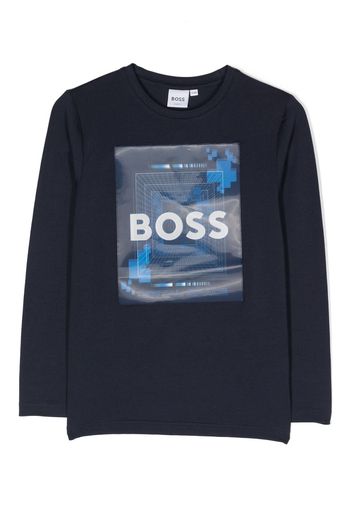 BOSS Kidswear T-shirt con stampa - Blu