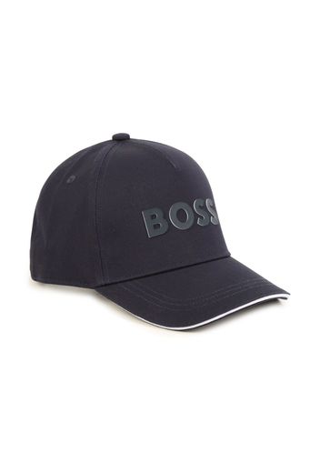 BOSS Kidswear logo-print cotton baseball cap - Blu