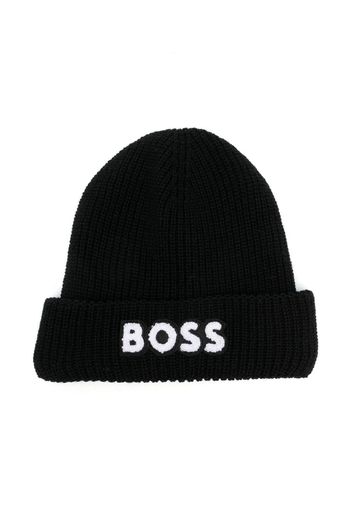 BOSS Kidswear Berretto con ricamo - Nero