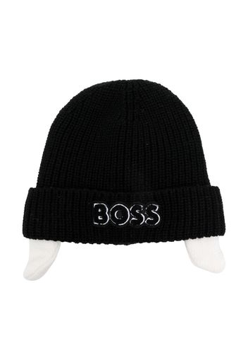 BOSS Kidswear Berretto con ricamo - Nero